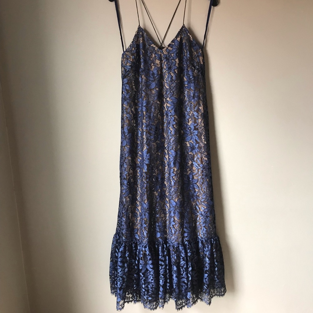 Anthropologie Moulinette Soeurs Lace Dress Navy 4